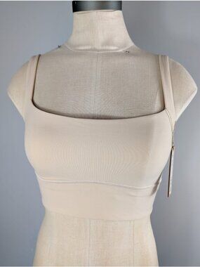 Skims cream tank top for running women's size S